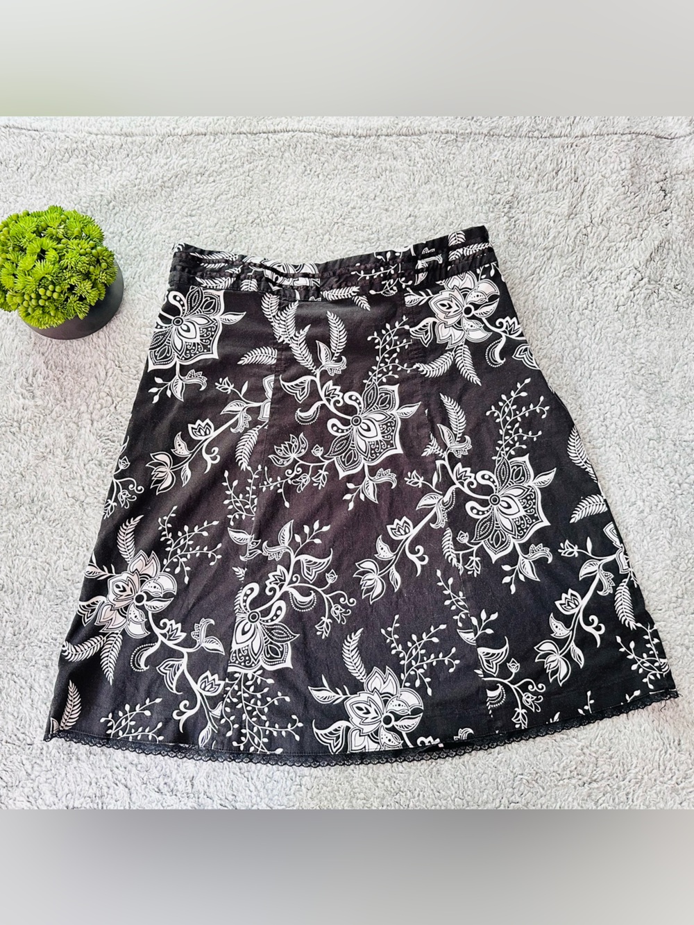 Beechers Brook Y2K Boho Floral Handkerchief Hem Mini Skirt|Fairy Grunge Coquette